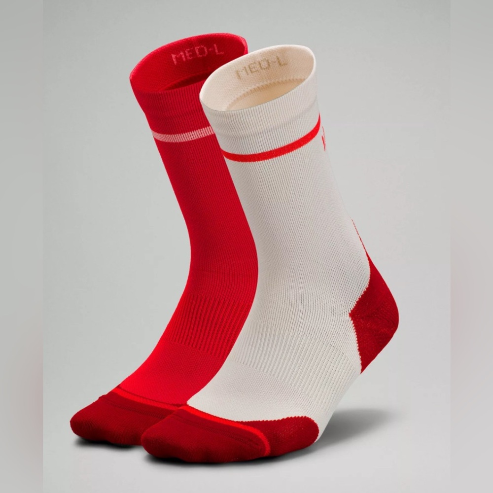 New Lululemon Women’s Power Stride Crew Socks pack of 2 size small